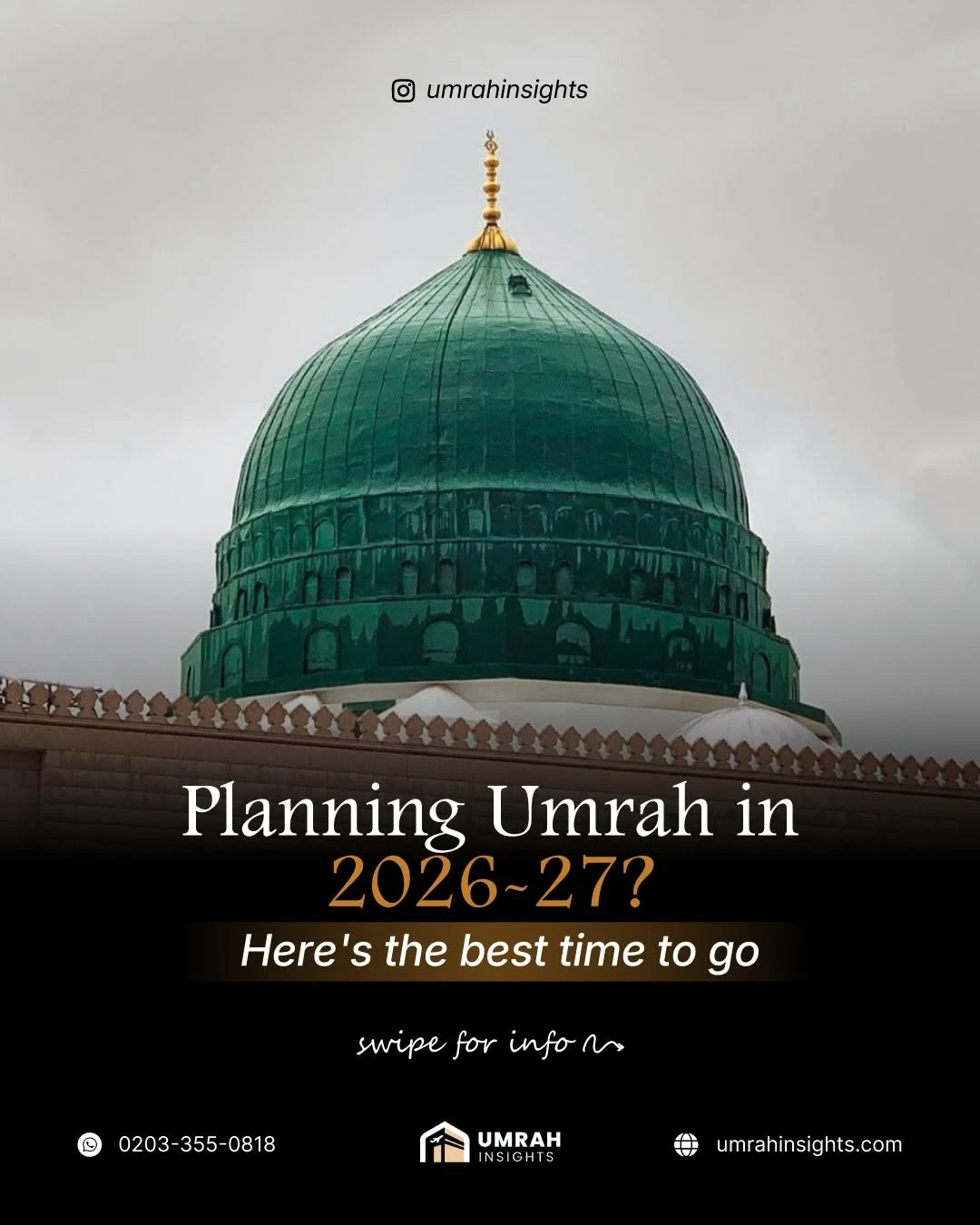 Umrah Insights post: planning Umrah in 2026-27, the best time to go